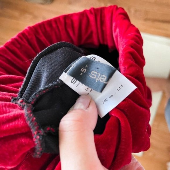 Storets Red Velvet Sideline Pants - Picture 5 of 7